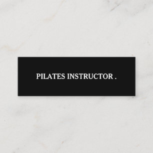 Pilates Yoga Instructor Mini Visitenkarte