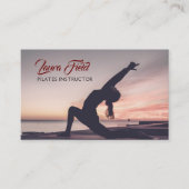 Pilates Yoga Instructor Visitenkarte (Vorderseite)