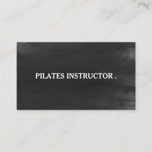 Pilates Yoga Instructor Visitenkarte (Vorderseite)