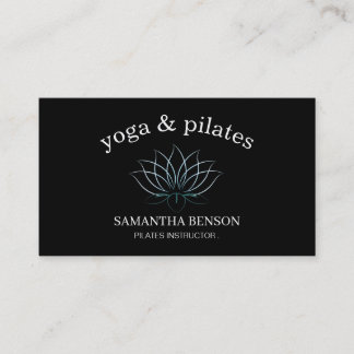 Pilates Yoga Lehrer Lehrer Lotus Visitenkarte