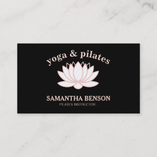 Pilates Yoga Lehrer Lehrer Lotus Visitenkarte
