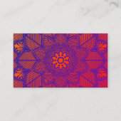 Pilates Yoga-Lehrer-Lehrer-Mandala Visitenkarte (Vorderseite)