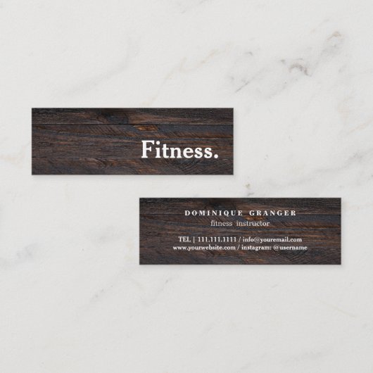 Pilates Yoga Lehrer Mini Visitenkarte (Vorne/Hinten)