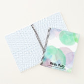 Pilates Yoga Reiki Studio Wasserfarbensplash Notizblock (Innenseite)