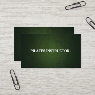 Pilates Yoga Trainer Lehrer Visitenkarte