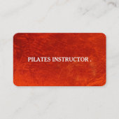 Pilates Yoga Trainer Lehrer Visitenkarte (Vorderseite)