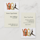 Pilates Yoga Visitenkarte (Vorne/Hinten)