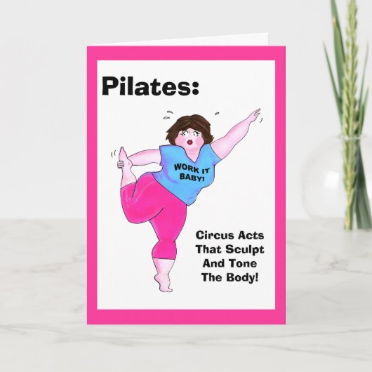 PILATES: Zirkus wirkt, dass Skulptur & Tone den Kö Karte (Vorderseite)