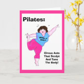 PILATES: Zirkus wirkt, dass Skulptur & Tone den Kö Karte (Gelbe Blume)
