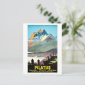Pilatus, Berge, Schweiz, Jahrgang Postkarte (Stehend Vorderseite)