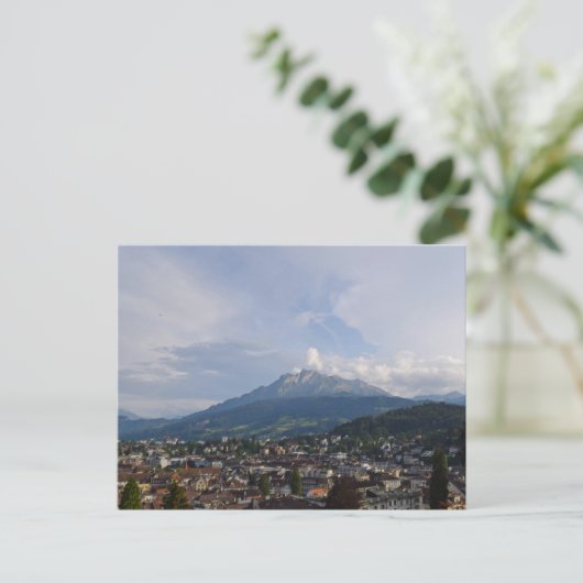 Pilatus Over Luzern, Schweiz Postkarte (Stehend Vorderseite)