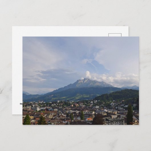 Pilatus Over Luzern, Schweiz Postkarte (Vorne/Hinten)