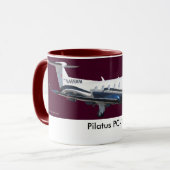 Pilatus PC-12 Porträt, Pilatus PC-12 Tasse (Vorderseite Links)