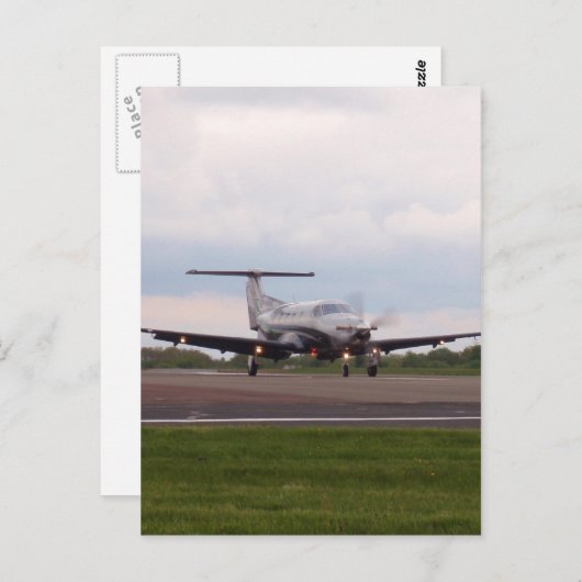 Pilatus PC 12 Postkarte (Vorne/Hinten)