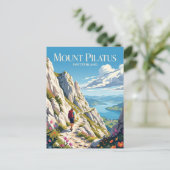 Pilatus Schweiz Postkarte (Stehend Vorderseite)