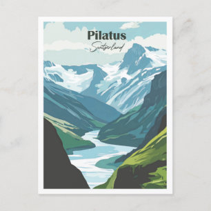 Pilatus Switzerland Kunstwerk Reisebeispiele Postkarte