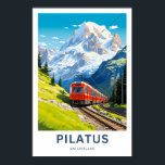 Pilatus Switzerland Travel Print Poster<br><div class="desc">Schöne,  moderne Druckerei,  die Pilatus Schweiz feiert.</div>