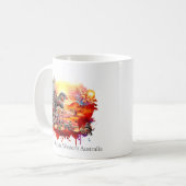 Pilbara Western Australien Kaffee Tasse (Vorderseite Links)