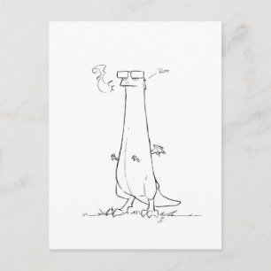 Pilchard der Drache Postkarte