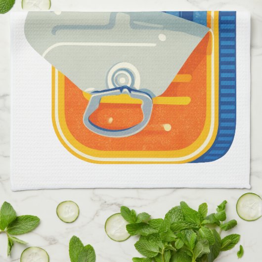 Pilchards Design Kitchen Towel Geschirrtuch (Gefaltet)