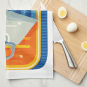 Pilchards Design Kitchen Towel Geschirrtuch (Viertel Falte)