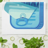 Pilchards Design Küchenhandtuch Geschirrtuch (Gefaltet)