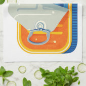 Pilchards Design Küchenhandtuch Geschirrtuch (Gefaltet)