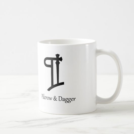 Pilcrow u. Dolch-Kaffee-Tasse Kaffeetasse (Rechts)