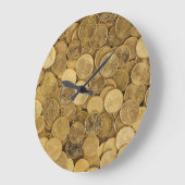 Pile der goldummantelten Buchse Acrylmauer Große Wanduhr (Winkel)