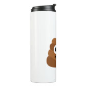Pile der Poo-Emoji-Tasse Thermosbecher (Nach links gedreht)