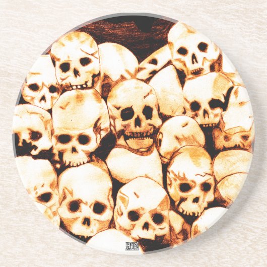 Pile-O-Skulls (Alter) Untersetzer (Vorne)