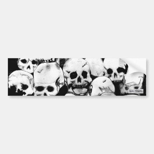 Pile-O-Skulls-Autoaufkleber (Design 2) Autoaufkleber (Vorne)