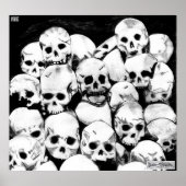 Pile-O-Skulls Canvas Print Poster (Vorne)