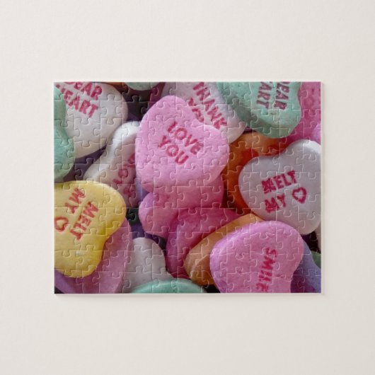 Pile of Candy Hearts Puzzle (Horizontal)