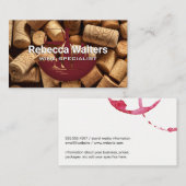 Pile of Corks | Wein und städtische Gebäude Visitenkarte (Vorne/Hinten)