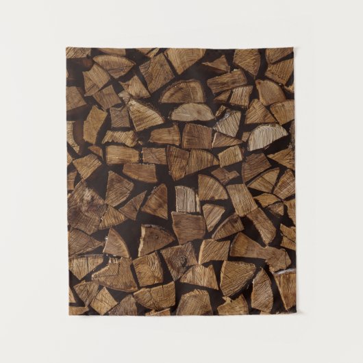 Pile of firewoods wandteppich (Vorderseite)