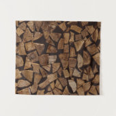 Pile of firewoods wandteppich (Vorderseite (Horizontal))