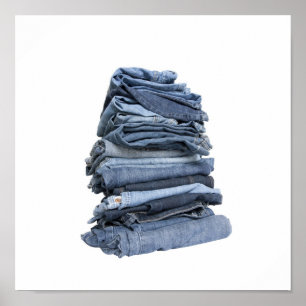 pile of jeans poster