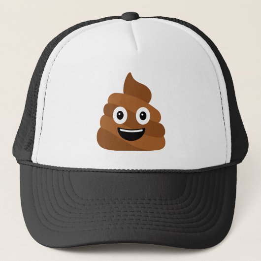 Pile of Poo Emoji Truckerkappe (Vorderseite)