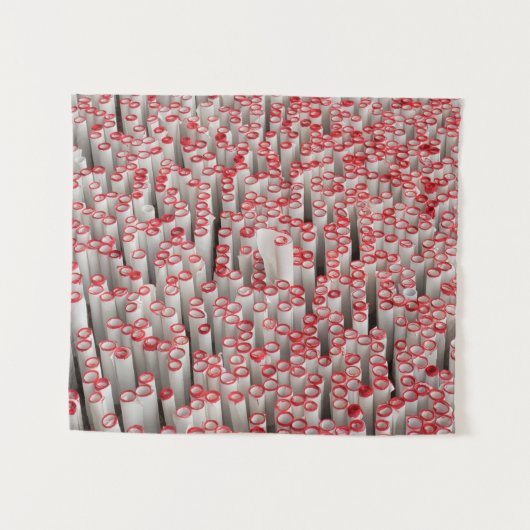 Pile of rolled papers wandteppich (Vorderseite (Horizontal))