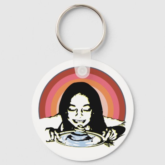 Pile-Pancakes-Schlüsselanhänger Schlüsselanhänger (Vorderseite)