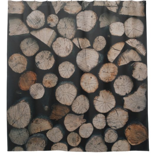 Pile von Braunwäldern Duschvorhang (Vorderseite)