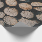 Pile von Braunwäldern Geschenkpapier (Ecke)