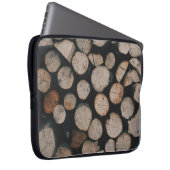 Pile von Braunwäldern Laptopschutzhülle (Vorne Rechts)