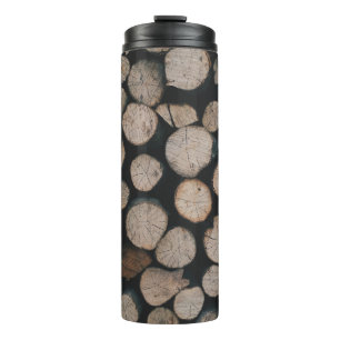 Pile von Braunwäldern Thermosbecher
