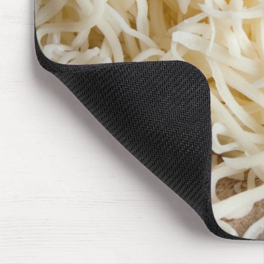Pile von frischem Mozzarella-Käse. Mousepad (Ecke)