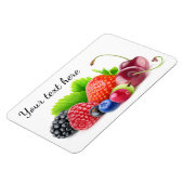 Pile von frischen Beeren Magnet (Linke Seite)