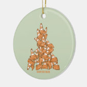 Pile von orangefarbenen Straßenkegel Keramik Ornament (Links)