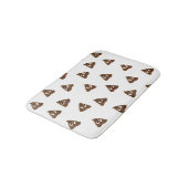 Pile von Poo emoji lächelnd kacke Badematte (Schrägansicht)