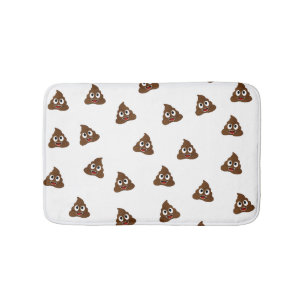 Pile von Poo emoji lächelnd kacke Badematte